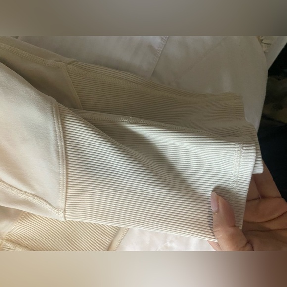 Alo Yoga Pants High Waisted LeggingsIvory Neutral Skinny Size large - Picture 3 of 11